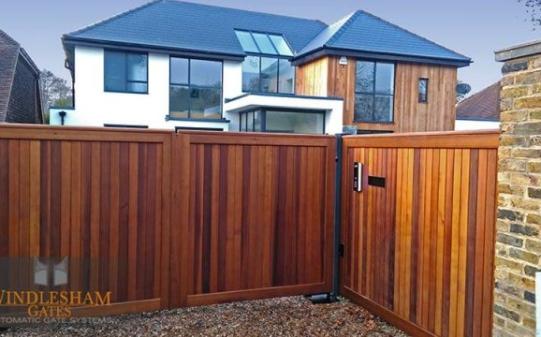 Cedar Steel Framed Gates