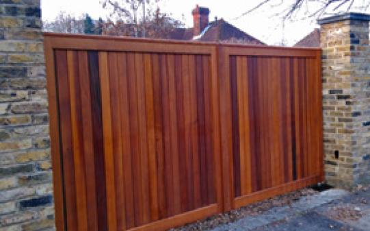 Cedar Steel Framed Gates