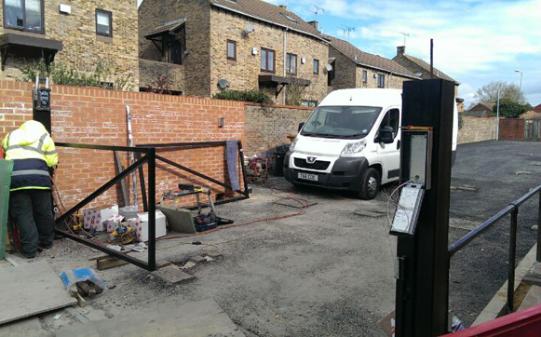 Bespoke gates supplied and fitted for leading supermarket