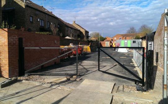 Bespoke gates supplied and fitted for leading supermarket