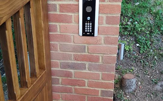 Access Control System on Brick Pier
