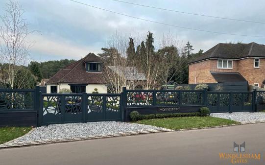 Two Aluminium Swing Gates in Surrey