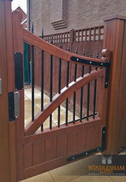 Bespoke Wooden Side Gate with Access Control